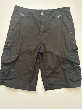 G by Guess Men's Black Cargo Shorts - Classic Utility Style